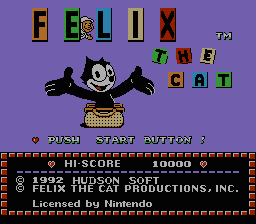 Felix the Cat title screenshot